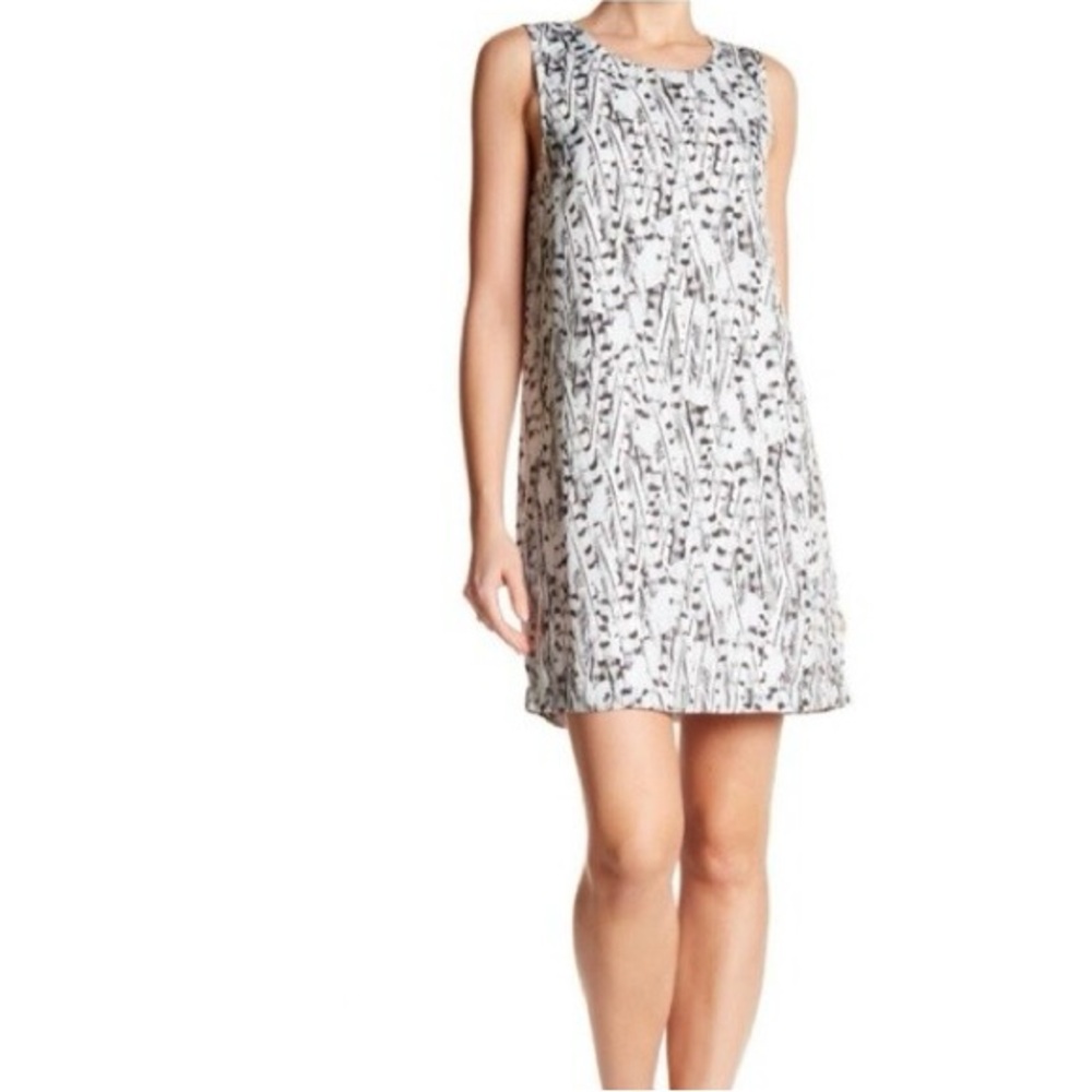 Tart Carly Feather Print Powder Blue Mini Dress
